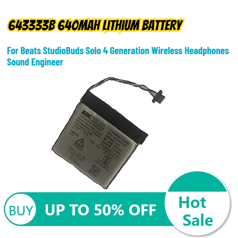 643333B 640mah Lithium Battery - đánh giá và giá Beats Headphone Solo 4