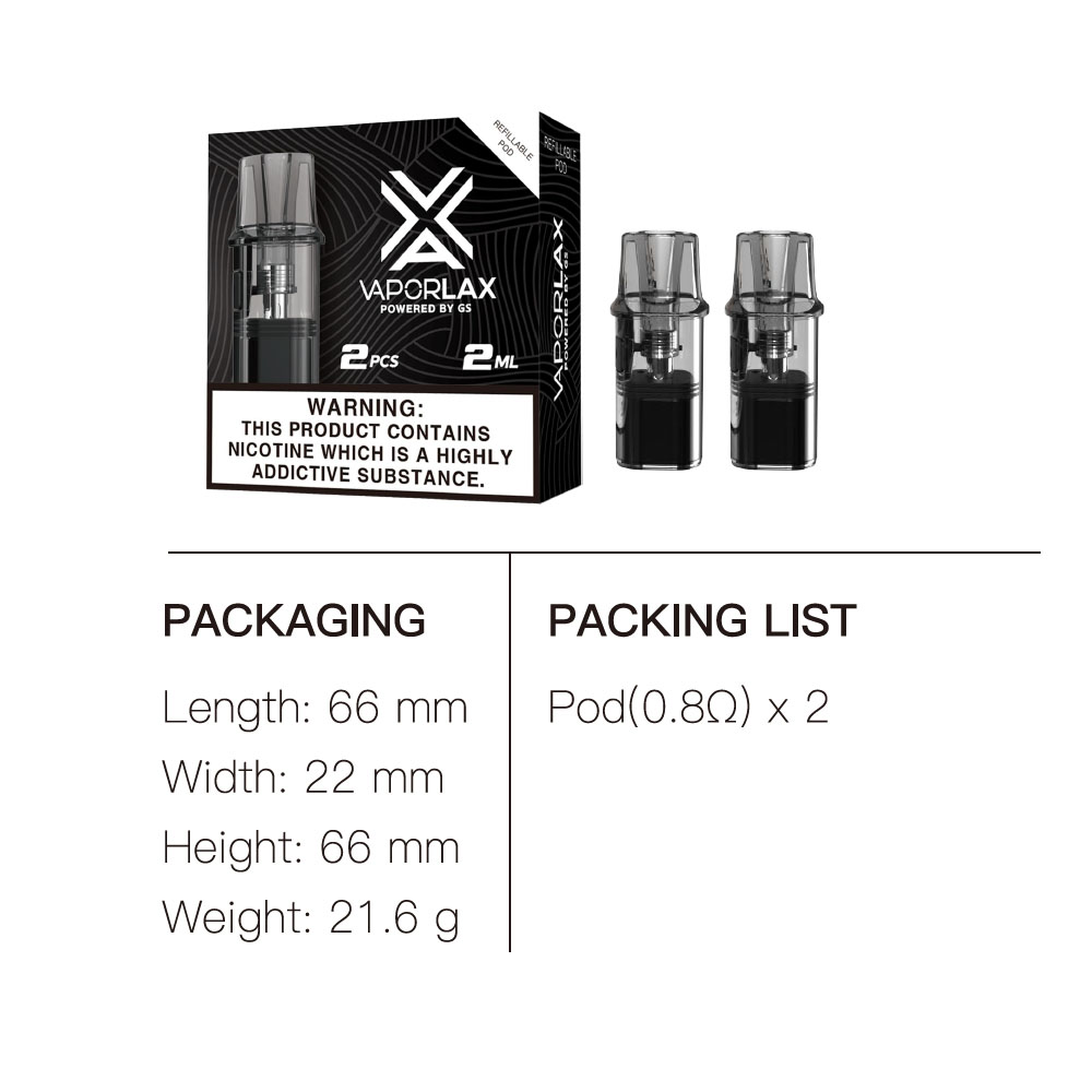 VaporLax Nano Cartridge 2ml wi - đánh giá và giá Vaping Area
