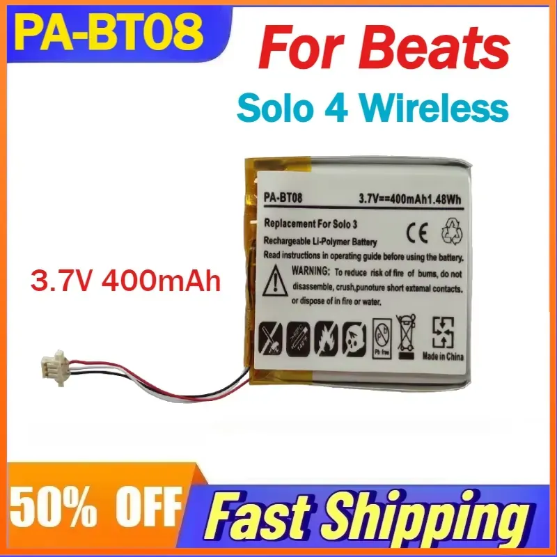 PA-BT08 3.7V 400mAh Rechargeab - đánh giá và giá Beats Headphone Solo 4